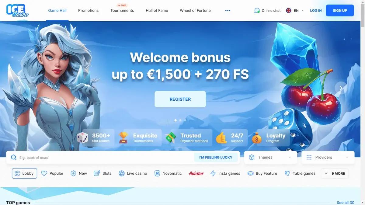 Ice Casino Képernyőkép 1